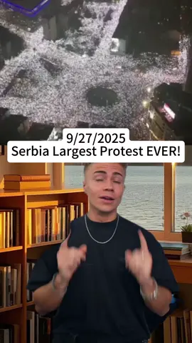 Serbia’s Biggest Protest Ever! What’s REALLY Going On? 🇷🇸🔥 #Serbia #Protest #StudentPower #Corruption #Vlada #15for15