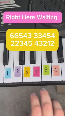 Right Here Waiting 💓  #pianotok #pianocover #keyboard #pianotutorial #keyboardchallenge 