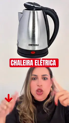 CHALEIRA ELÉTRICA INOX! #cha #cafe #casa #cozinha #tiktokshopchegou 