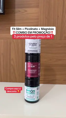 Os 3 produtos para o metabolismo para você chegar arrasando no verão! #inchaço #magnesio #fitslim  #tiktok #picolinatodecromo