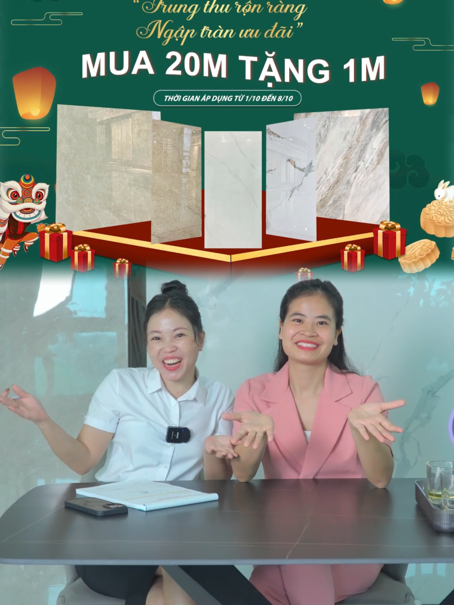 Trung thu rộn ràng - Ngập tràn ưu đãi #xaydung #livestream#gạch_khổ_lớn #gạch_ốp_lát #tangiahuy