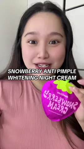 Snowberry Anti Pimple Whitening Night Cream #snowberrynightcream #nightcream #whiteningcream 