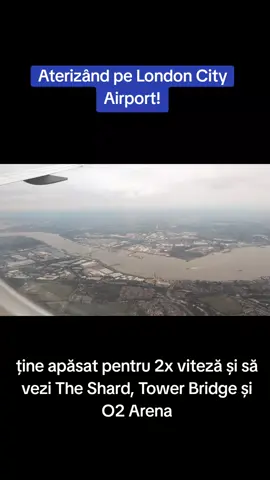 Am aterizat pe London City Airport și se vede foarte frumos Londra de sus. Obiective turistice importante și o aterizare printre blocuri pe unul din cele mai interesante aeroporturi.