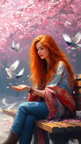 That old melody drifts through the air, pulling me back to a time long gone. And in her gentle smile I glimpse something unseen an ancient soul, carrying memories I have never spoken.  Somehow, it feels as though I am conversing with time itself. #DreamyArt #AIAnimation #ThePowerOfLove #EtherealBeauty #fantasyvibes 