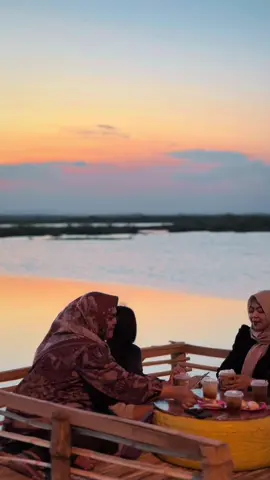 sunset in plasah @meal tea 