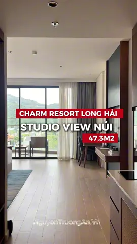 Charm Resort Long Hải mẫu căn studio view núi Minh Đạm 47.3m2 #charmlonghai #batdongsan #charmresortlonghai #bdsnghiduong #trending 