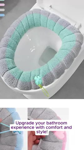 Toilet Seat Cover Pad with Handle – Soft, Thick, Stretchable & Washable Toilet Lid Cushion – Universal Size for All Standard Toilets (1PC)
 #bidet #bathroomessentials #nappies #bathroomtools #bathroomfinds #cushioncovers #sanitarypads #babybathseat #bathroommusthaves #seatcovers