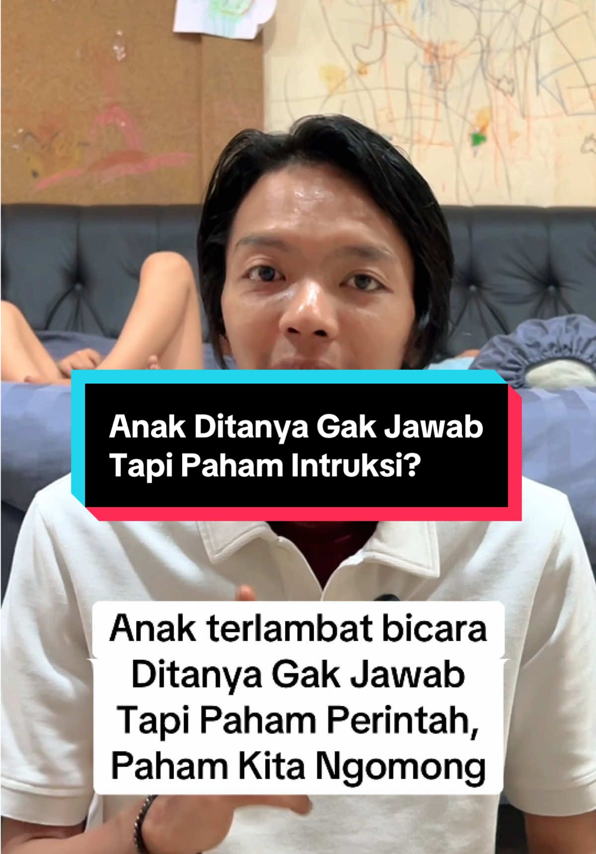 Anak kalo di tanya gak bisa jawab, tapi paham intruksi, paham kita ngomong apa, bisa nunjuk benda2 yang kita sebutkan, ini tips stimulus bicaranya #autisme #anakautis #adhd #speechdelay #terapiwicara 