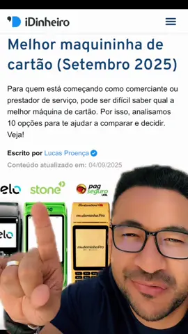 Essa é a melhor máquina de cartão para seu negócio!  #empresario #lojista 