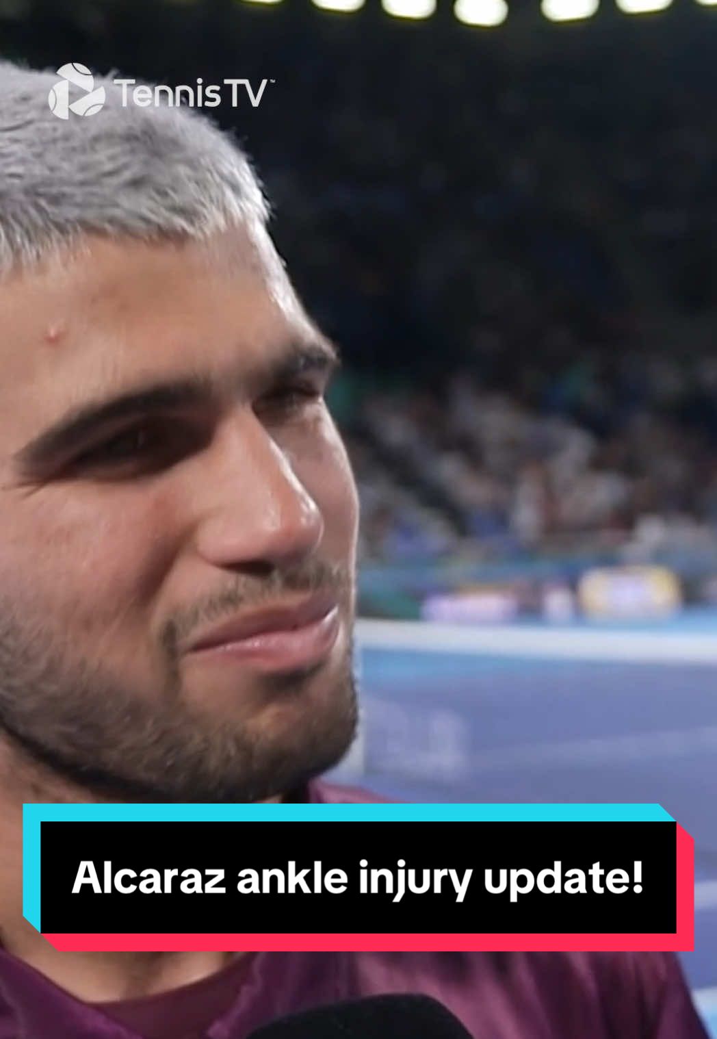 Big props to his physio 🙌 Alcaraz with an ankle injury update #tennis #tennistv #atp 
