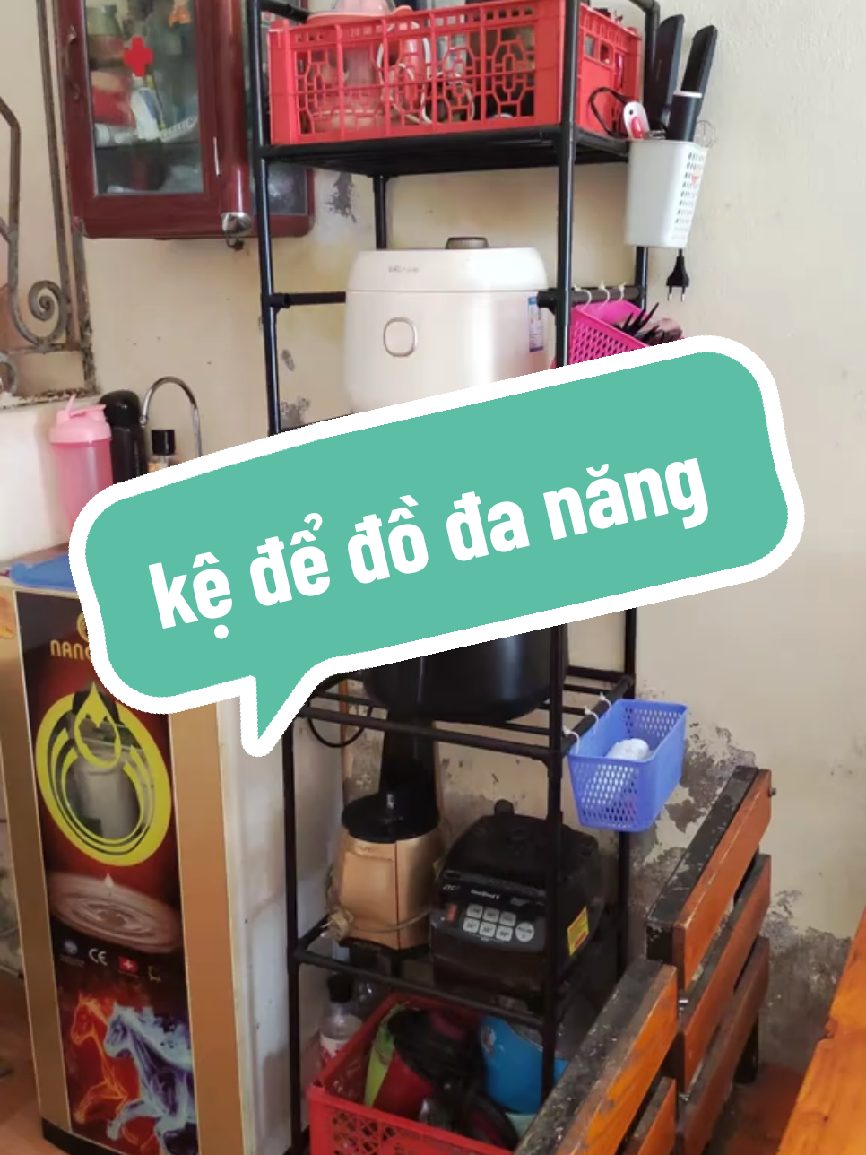 🪄 Kệ 6 tầng đa năng ✅ Thép carbon không gỉ – chắc chắn ✅ Đựng được lò vi sóng, nồi cơm, đồ khô 👉 Gọn nhà – đẹp bếp – giá cực hời!#kệđồ #kedanang #kệbếp #kệ6tầng #tiệníchgiađình 