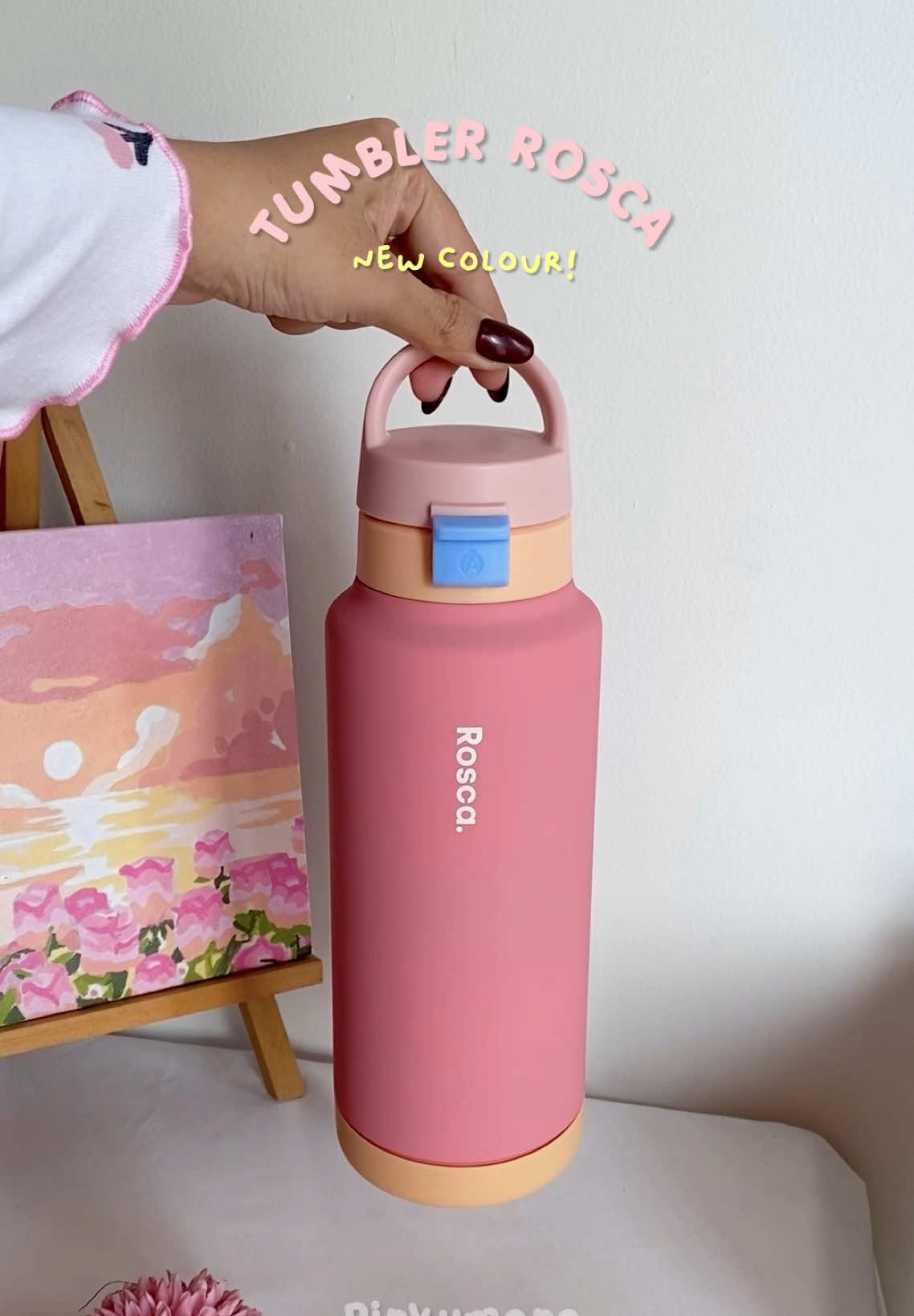 Rosca Poppyjug ngeluarin warna baru! Carrot velvet, so cutie✨🥕💗 #tumbler #tumblerrosca #roscatumbler #roscapoppyjug #tumblerpink 