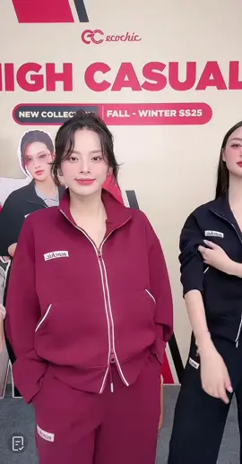Set bộ dài khoá kéo thu đông Ecochic #ecochic #thoitrangnu #quanaonu #viral 