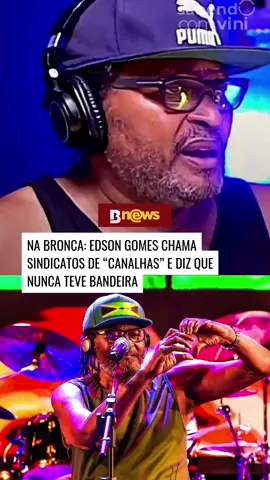 🗣️ O cantor Edson Gomes, considerado um dos maiores nomes do reggae nacional, voltou a comentar sua relação com sindicatos e deixou claro que não se considera aliado de nenhum deles. O artista afirmou que suas músicas nunca tiveram bandeira. #EdsonGomes #Sindicatos #BNews