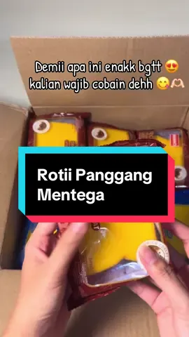 rotii panggang mentega ini varian coklatnya enakk bgtt😭🤤#ropang #rotipanggangmentega#foryoupage  #cemilanenak#jajanantiktok