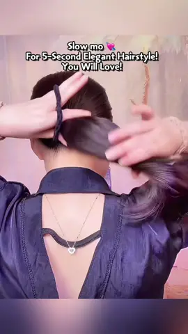 5-Second Elegant Hairstyle! You Will Love It! #shorts #hairstyle #quickbeauty #elegantlook #hairhacks