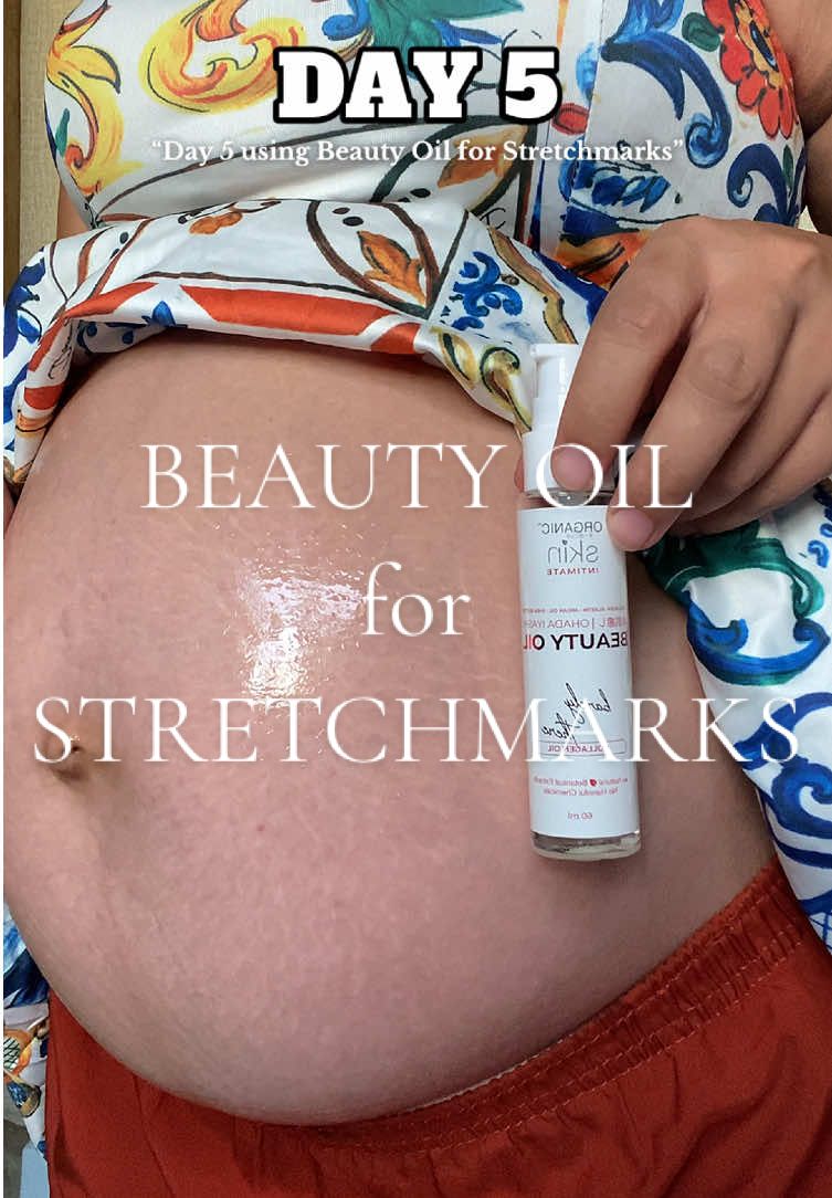 Replying to @ANONYMOUS  DAY 5 using Beauty Oil for Stretchmarks #stretchmarks #beautyoil #organicskinbeautyoil 