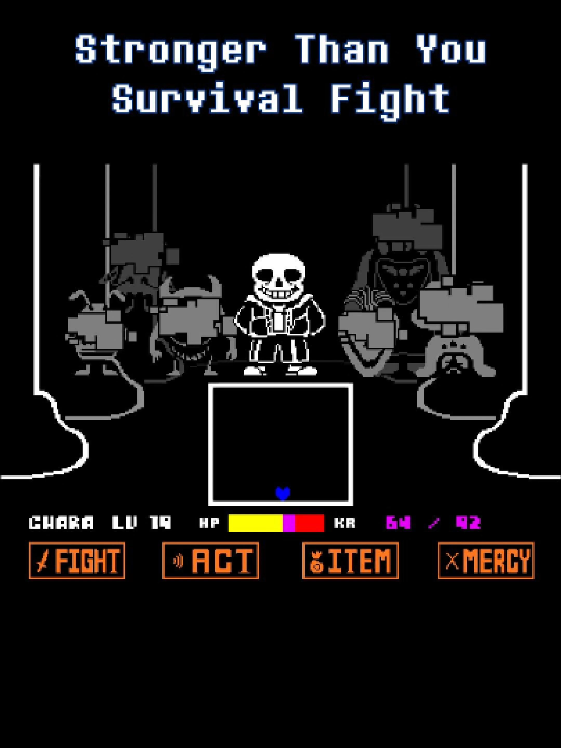 Stronger Than You Survival Fight, no heal mode, Fangame based on the song with the same name from Steven Universe, this fangame takes place in the traditional fight against Sans in the Judgment Hall, but in a much more cinematic version of the battle #undertale #deltarune #sans #fangame