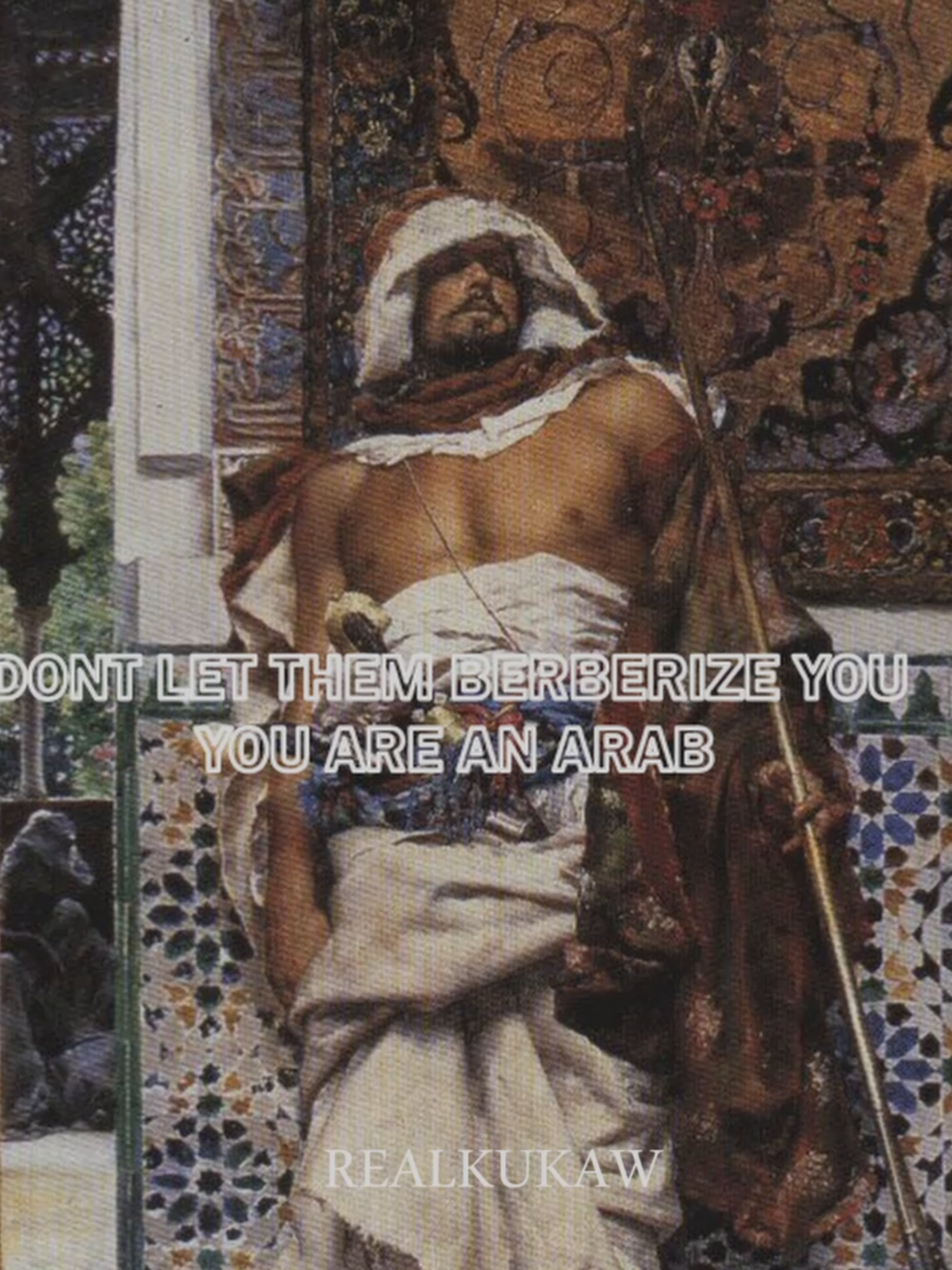 North African Arab ض  #vibes ##arab #northafrica #algeria #race#عرب  The Arabs of North Africa arrived mainly during the early Islamic conquests and later through successive waves of migration. Here’s a clear breakdown for you: 1. Early Islamic Conquest (7th–8th century) After the Prophet Muhammad ﷺ, the Rashidun and then Umayyad Caliphates expanded westward. In 670 CE, Uqba ibn Nafi founded Kairouan (Tunisia), a key base for Islam in North Africa. By 701 CE (82 AH), most of North Africa (called Ifriqiya and Maghreb) had been brought under Muslim rule. 2. Arab Tribes Settlement The first Arabs were soldiers, governors, and merchants who settled in cities and garrison towns. Large Arab tribes were later sent to strengthen Arabization: Banu Hilal and Banu Sulaym (11th century) migrated massively from the Arabian Peninsula into present-day Libya, Tunisia, Algeria, and Morocco. They mixed with local populations and spread the Arabic language and Bedouin culture. 3. Cultural Impact Arabic replaced Latin, Berber, and Punic as the main language over centuries. Islam became the unifying religion. Poetry, music (like Malhun), and traditions carried strong Arabian influences. 4. Urban Arabs vs. Bedouin Arabs Urban Arabs: Descendants of the first conquerors and administrators, concentrated in cities (Kairouan, Fez, Tlemcen, Algiers). Bedouin Arabs: Nomadic tribes (Hilali, Sulaymi, Maqili) spread in the countryside and deserts, shaping rural culture and dialects.