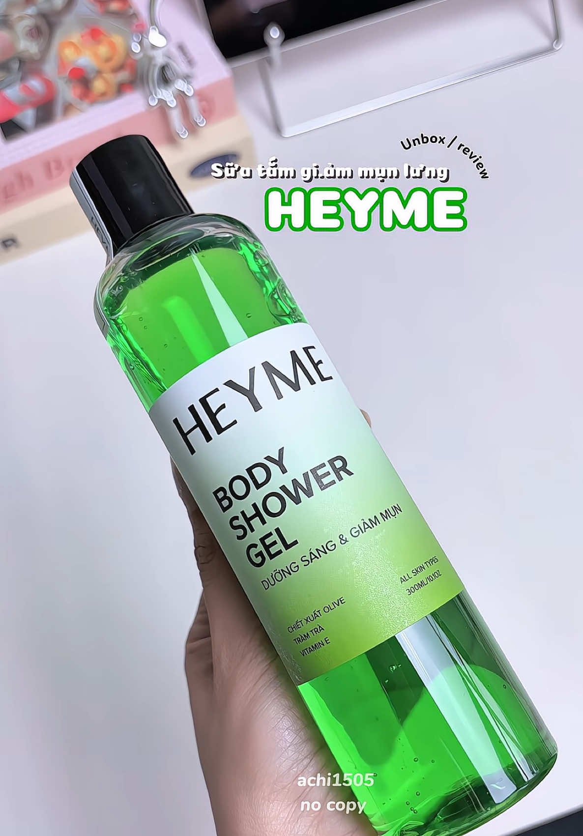 Sữa tắm heyme hỗ trợ n.gừa mụn lưng nè mấy bà 🍃🍃🍃🍃🫒🫒🫒🫒🫒#heyme #giammunlung #suatamgiammunlung #suatam #achi1505 