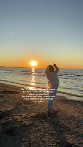 No, I’m not everything I want to be yet. But wow — I’m a lot of the things I wished for back then. And maybe that’s what travel is really about: becoming, slowly, through every step #contentcreator #travelcontent #travelcontentcreator #fulltimetravel #traveladventures 