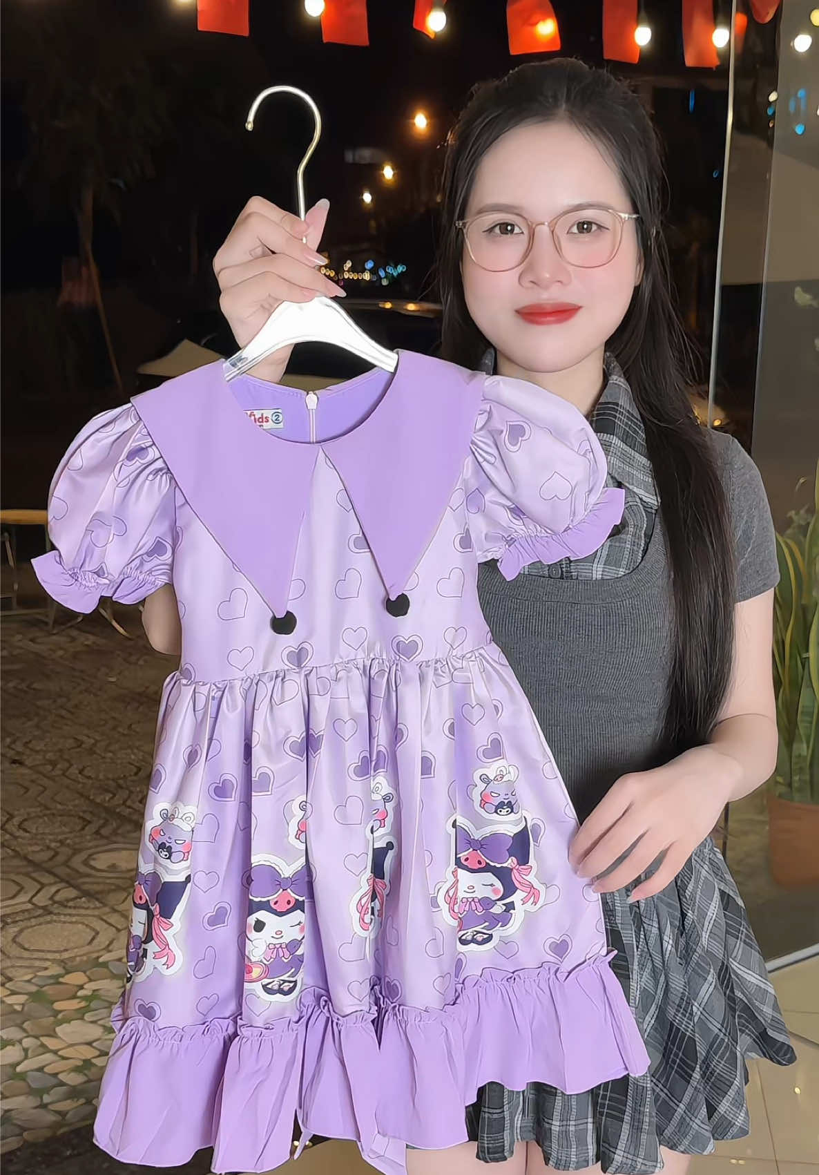 Váy Lolita kuromi xinh lắm 🥰🥰🥰 #thoitrangtreem #vayxinhchobe #phamdiutb 
