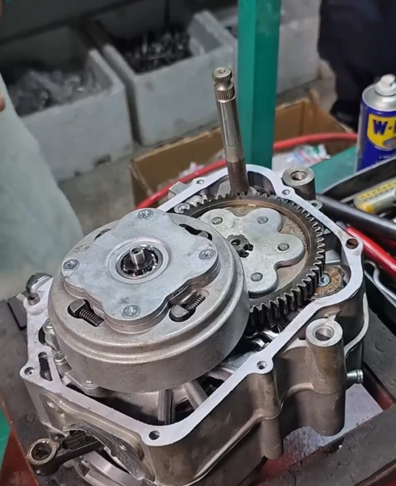 Assembling Process of CD 70 Engine .. #Assembling #CD70Engine #foryoupageofficiall #Foryoupage
