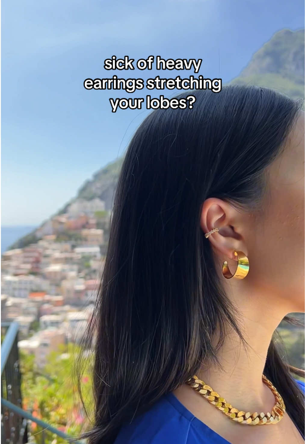 PAYSON is back and perfect for a statement (without the pain and stretching) ✨ #cliponearrings #clipearrings #cliponjewelry #nopiercings #cliponhoops 