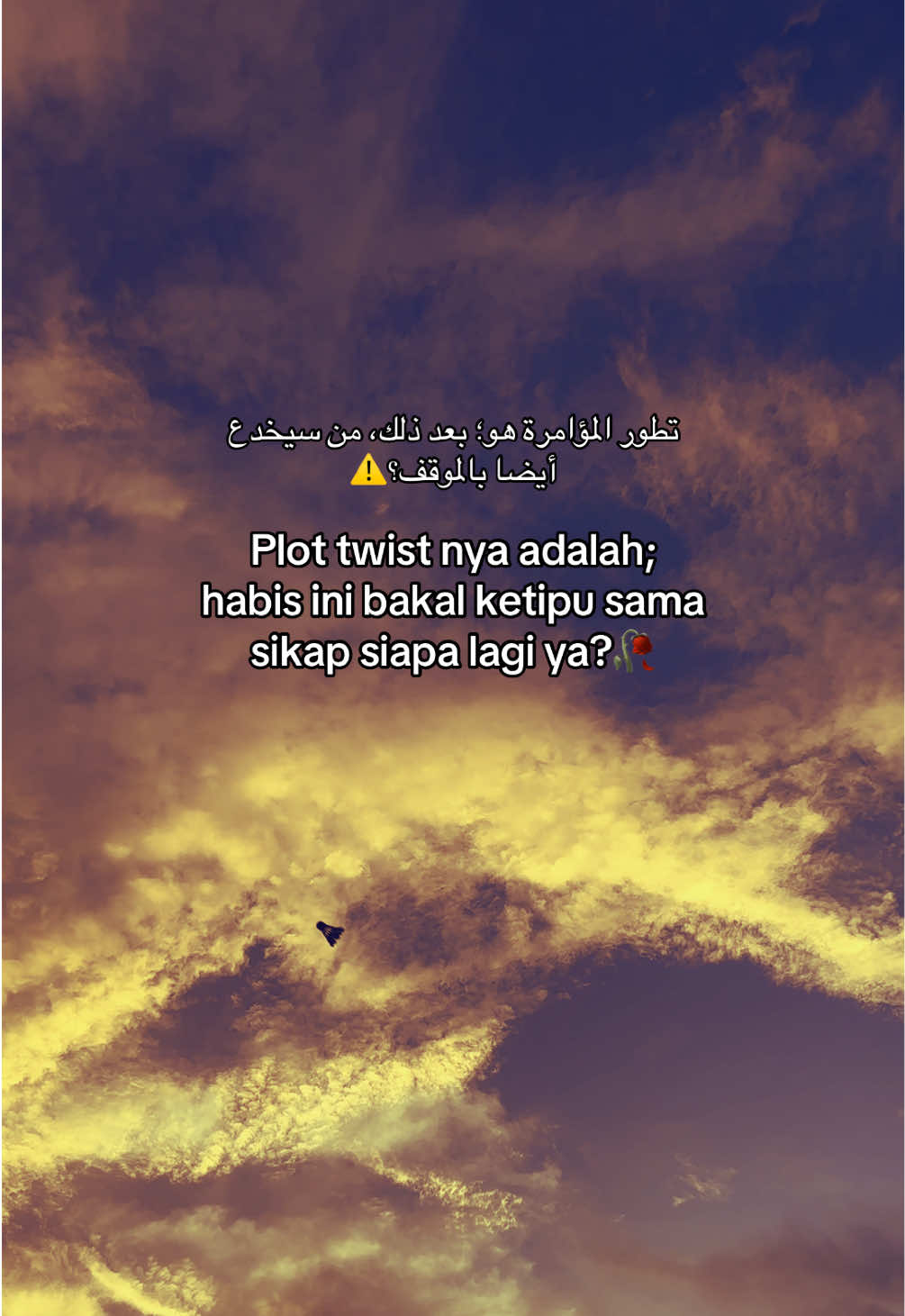 Plot twist nya adalah; habis ini bakal ketipu sama sikap siapa lagi ya?🥀#arabicsong #songarabic #arabic #quotesarabic #syaircinta 