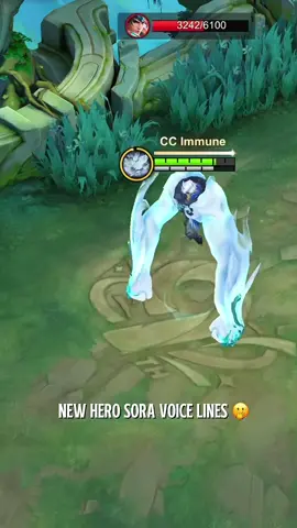 New Hero Sora Voicelines 🤭 #ml_nolimitz #mobilelegends #mlbb 