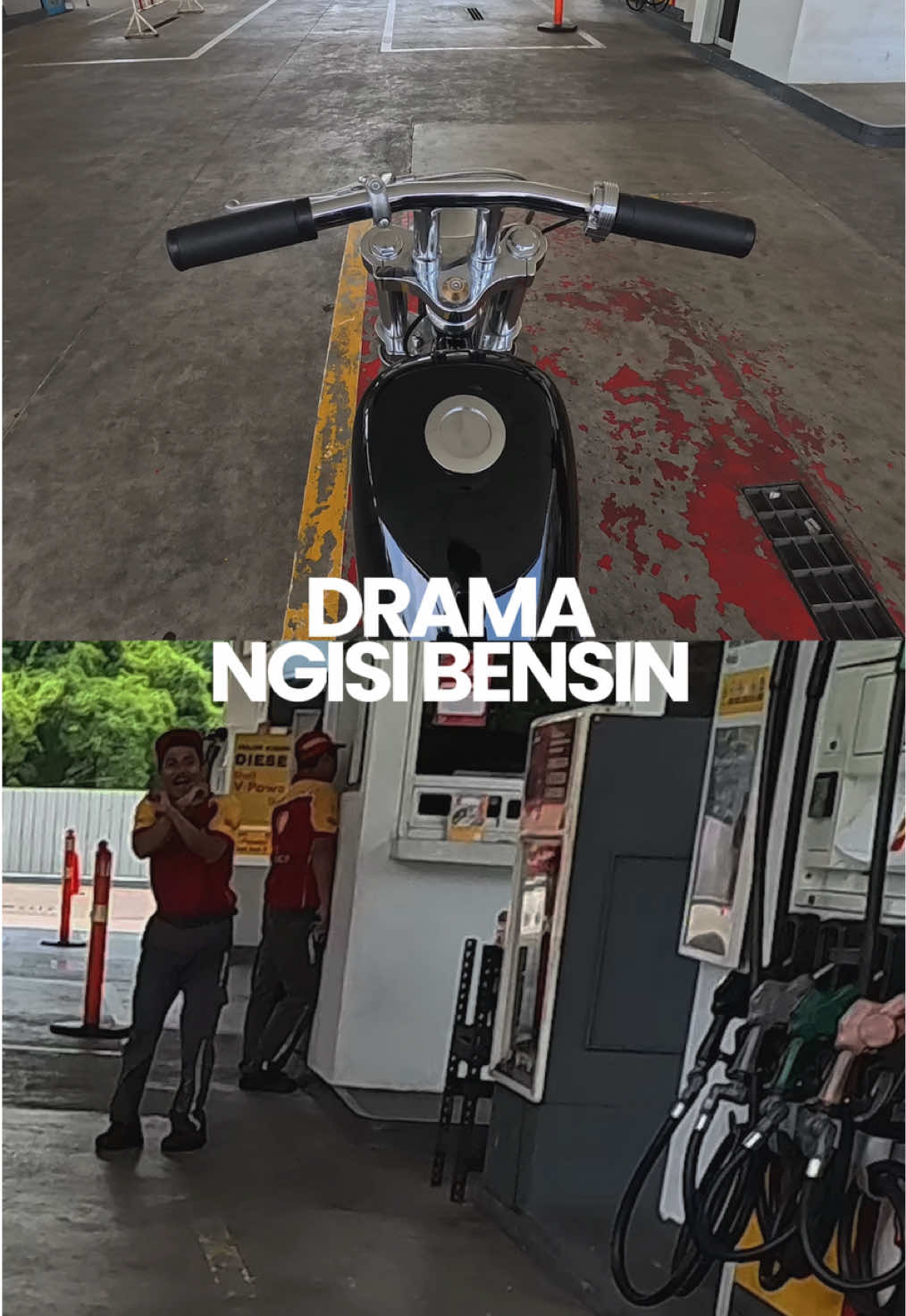 Pada akhirnya kembali ke pangkuan bumi pertiwi⛽️ . . . . #shell #chopper #motorcustom #harleydavidson #bulldogchopper 