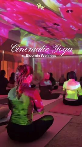 Cinematic Yoga di Palembang! Bikin yoga semakin relax🥹🧘🏻‍♀️🤍 #cinematicyoga #yogaevent #yogapalembang 