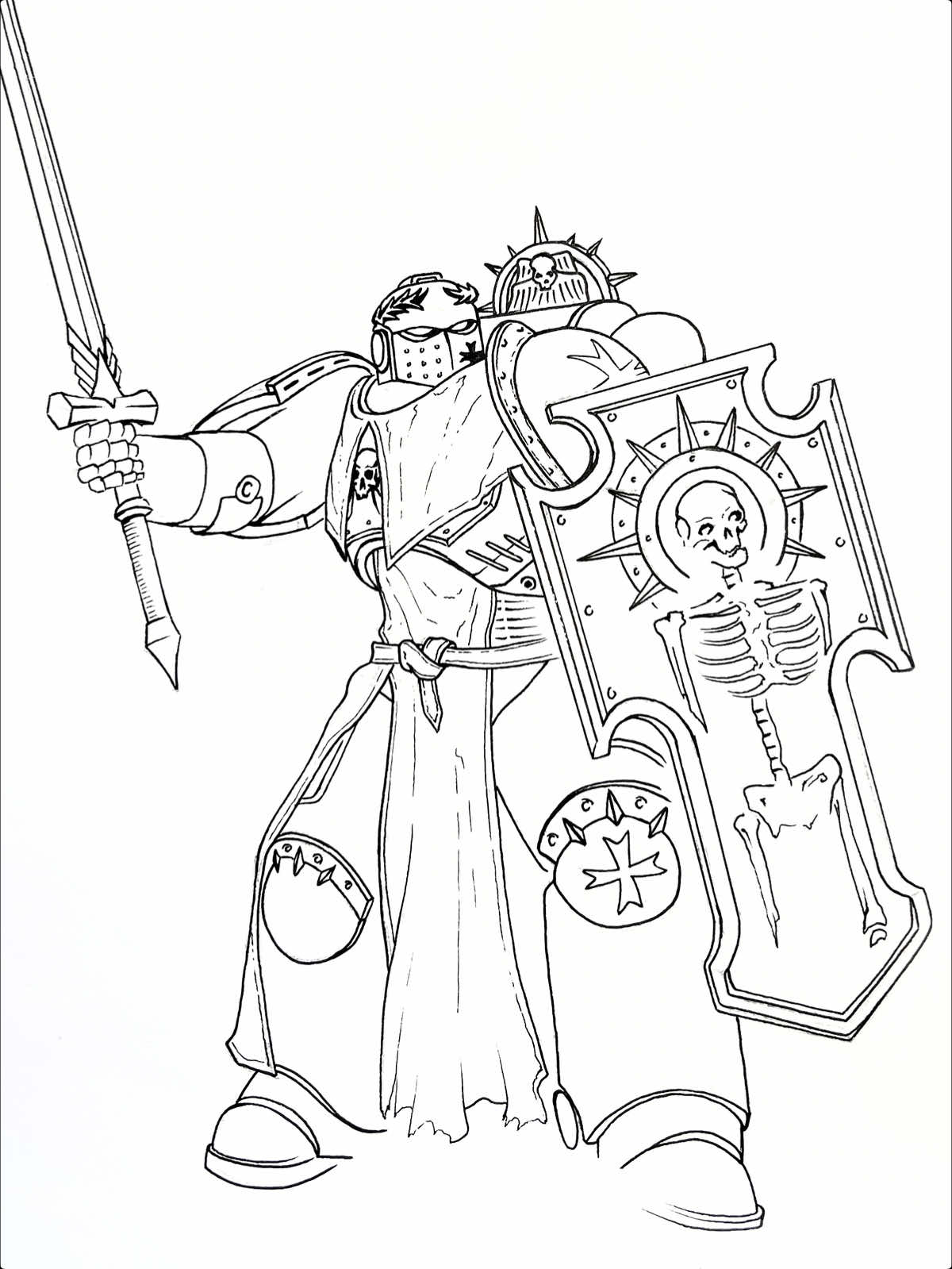 Don’t join the Black Templars ! #warhammer40kmeme #spacemarines40k #spacemarines2 #blacktemplars #sketcking 