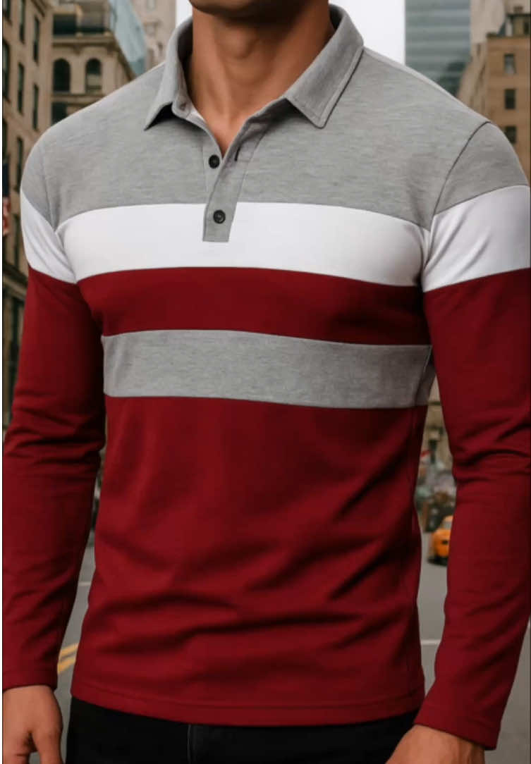 Long-sleeve polo — perfect for both work and casual. #poloshirt #mensfashion #longsleeve #spotlightfinds #TikTokShopFallDealsForYou 