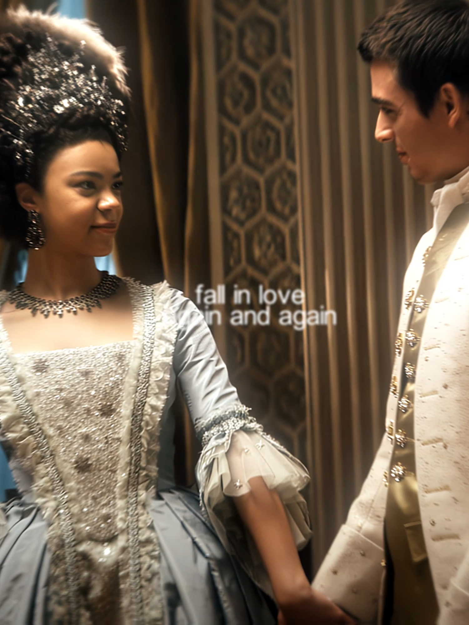 fall in love again and again. || scp:@phxspheness  #queencharlotte #bridgerton #kinggeorge #coreymylchreest #indiaamarteifio #edit #fyp #queencharlotteedit #fallinloveagainandagain #everythingisromantic #charliexcx  sdt:@aexmarvelz