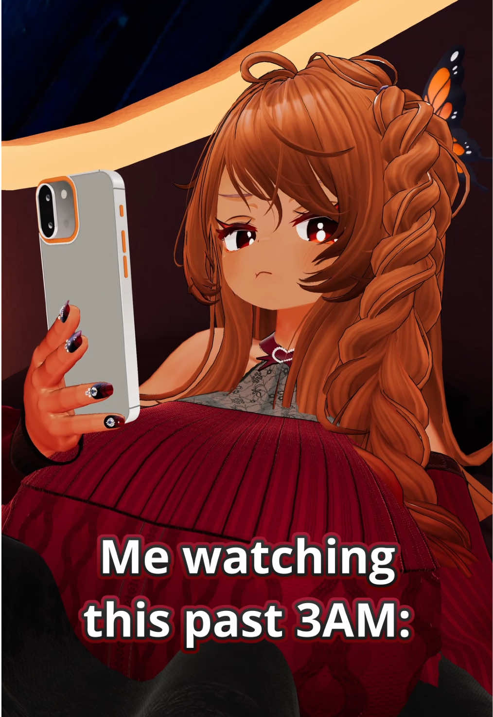 When the algorithm tells you to go to sleep!😔❤️ #findinganest #fyp #vtuber #relatable #insomnia 