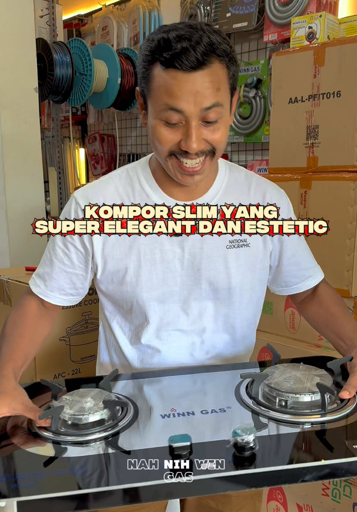 Kompor kaca winn gas slim kompor kaca tanam #komporgas #komporkaca #komportanam #komporwinngas 