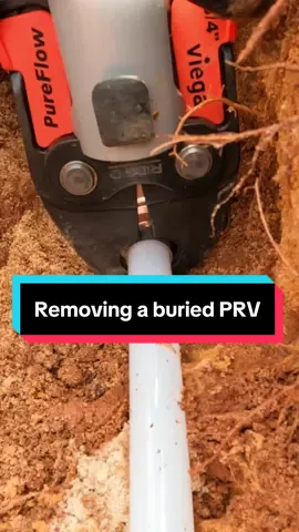 Removing a water pressure reducing valve buried underground 💦🌱 #plumbing #plumber #asmr #DIY #fyp 
