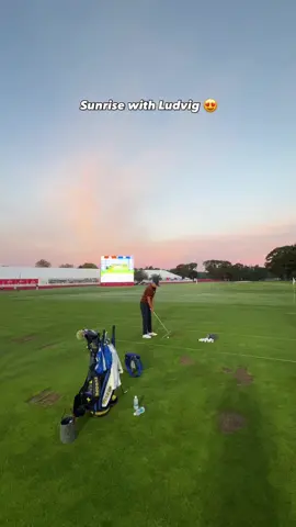 Ludvig Åberg ripping swings at sunrise 🌅🇪🇺 #LudvigÅberg #RyderCup #TeamEurope #GolfSwing #SwingVault 