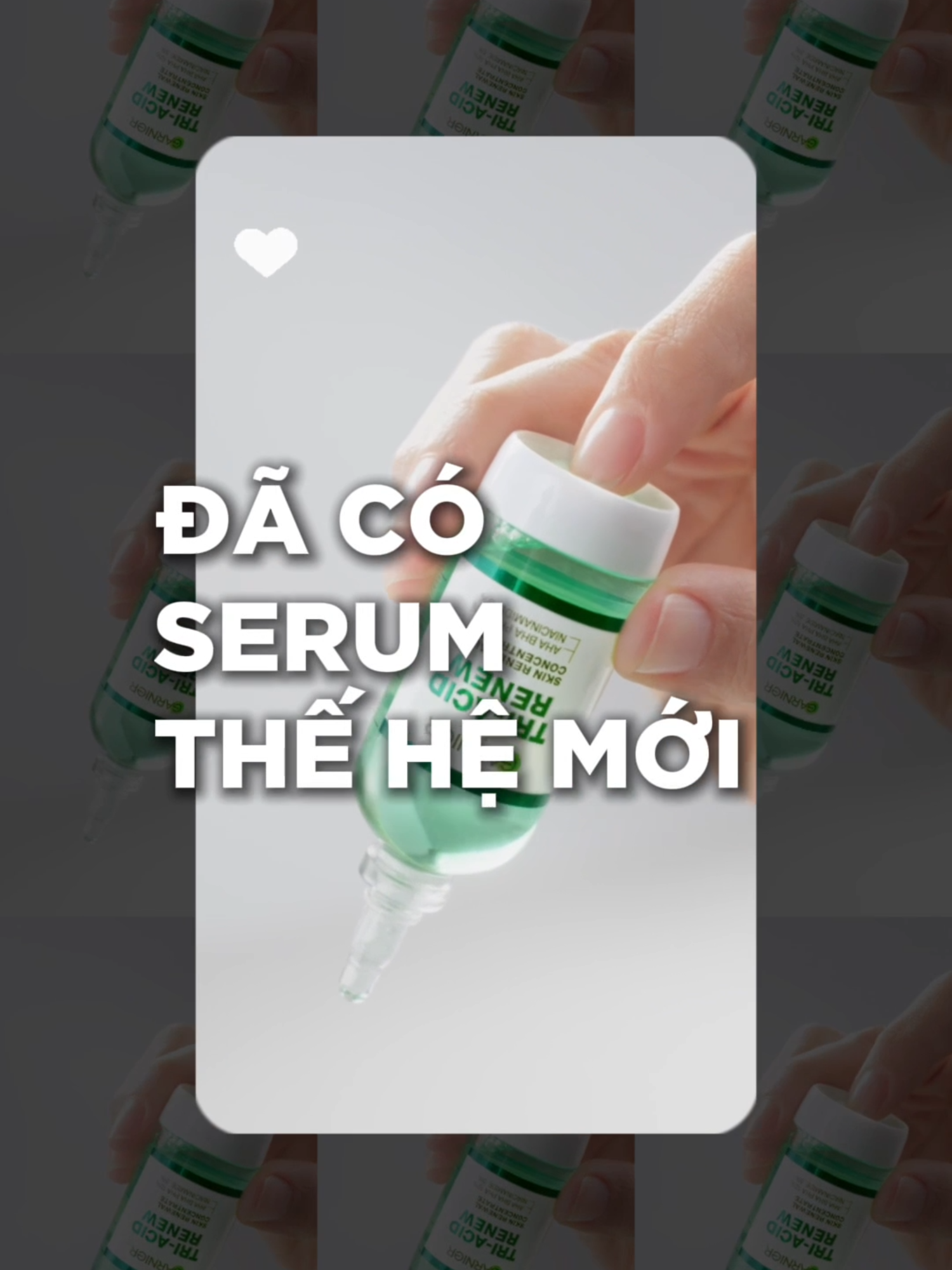 Serum Tri-Acid Renew thế hệ mới từ Garnier – giải pháp peel da nhẹ nhàng, giúp phục hồi và tái tạo làn da căng mướt, mịn màng. Hiện chỉ bán tại TikTok Garnier, nhanh tay sở hữu ngay! #serumpeelxanh #garniervn
