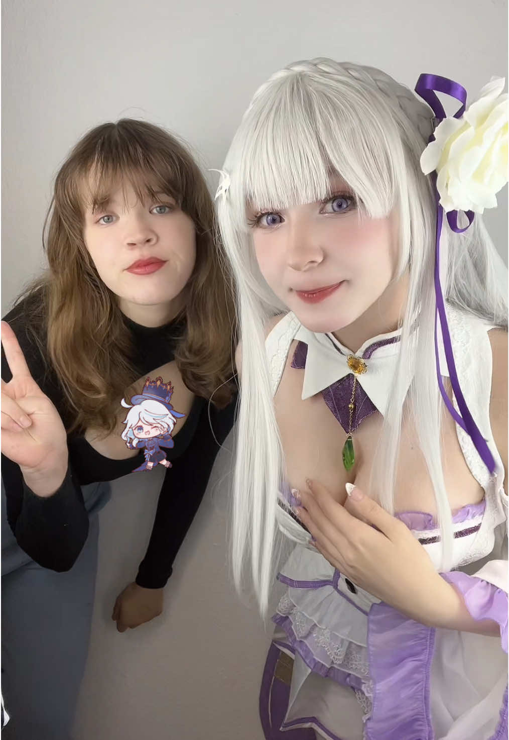 I’ve decided not to post more of this cosplay until I find a better solution for my chest problem. I hope you guys understand that. This video was just a draft I had posted. Also the nonstop insults in my DMs are really getting to me. I’m not someone who sells her body and I’m not gonna start a OF please stop spreading that. My cutie @Charly | #1 Furina fan  #emiliacosplay #emiliarezerocosplay #rezerocosplay #emiliarezero 