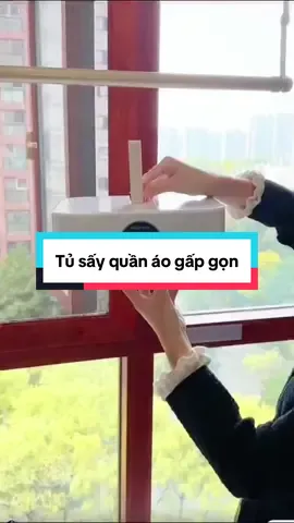 Tủ sấy quần áo mini gấp gọn #giadungthongminh #giadungtienich #tusayquanao #viral 