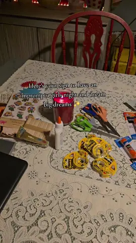 Who says you can't throw together a vision board party in less than 12 hours.  I had the absolute best time with my daughters last night, singing , dreaming, and creating memories 💕 ✨️ Life's tricky baby, believe in the magic of it all ✨️ #visionboard #girlsnight #mothersanddaughters #crafts #fyp 