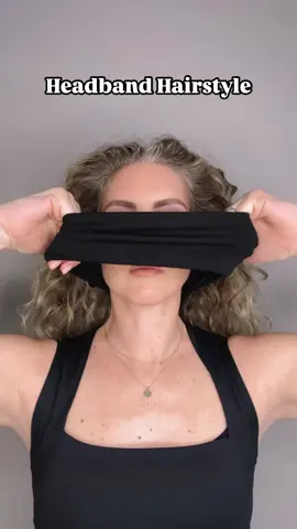 Headband Hairstyle 🍁 #fyp #hairstyles #fallhairstyles #easyhairstyles #viral    