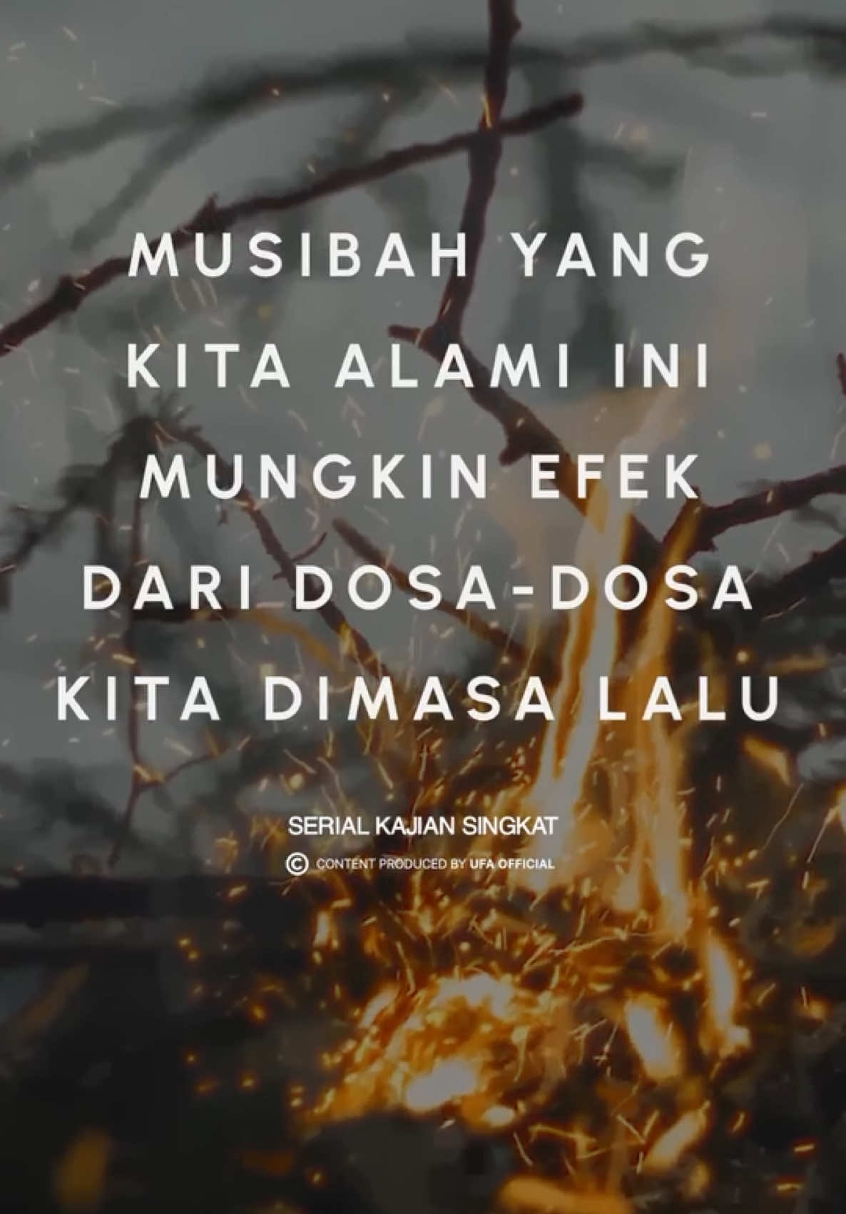 Musibah yang kita alami ini mungkin efek dari dosa-dosa kita di masa lalu - Ustadz Dr. Firanda Andirja, MA Saksikan kajian lengkapnya dengan jdul 'Bahaya berbuat dzalim' di youtube resmi Firanda Andirja  #musibah 
