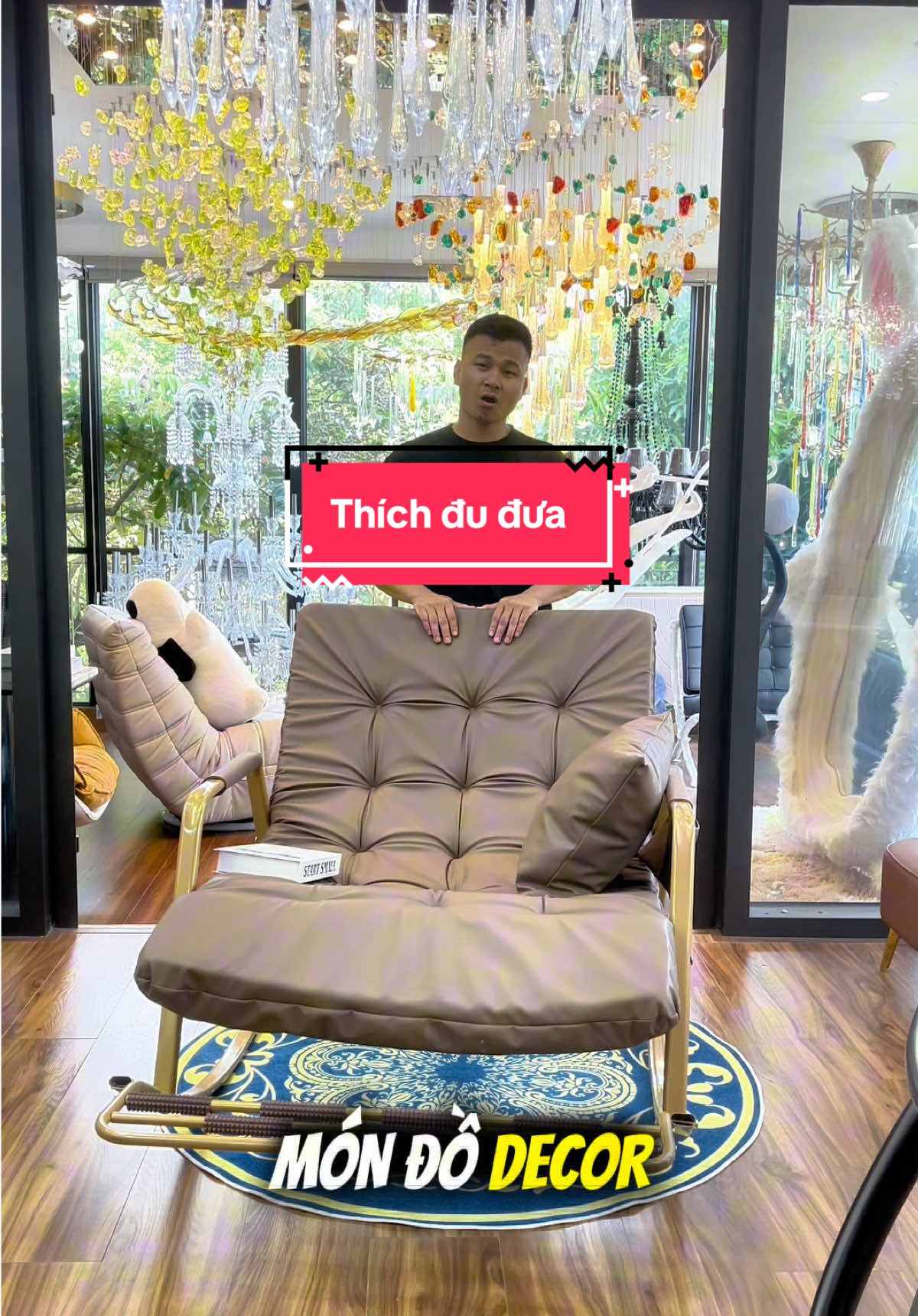 Ghế bập bênh thư giãn Cao Cấp. Bản nâng cấp  Có con lăn thư giãn massage #ghebapbenh #ghethugian #ghethugianbapbenh #conlanmassage 