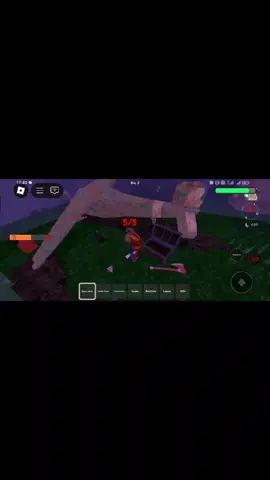 Yo bien feliz con mi hacha fuerte en #99nochesenelbosque #Gaming #roblox 