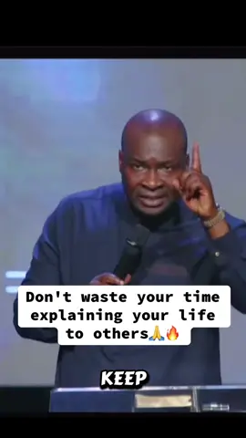 Don't waste your time  explaining your life to others🙏🔥 #apostlejoshuaselman 