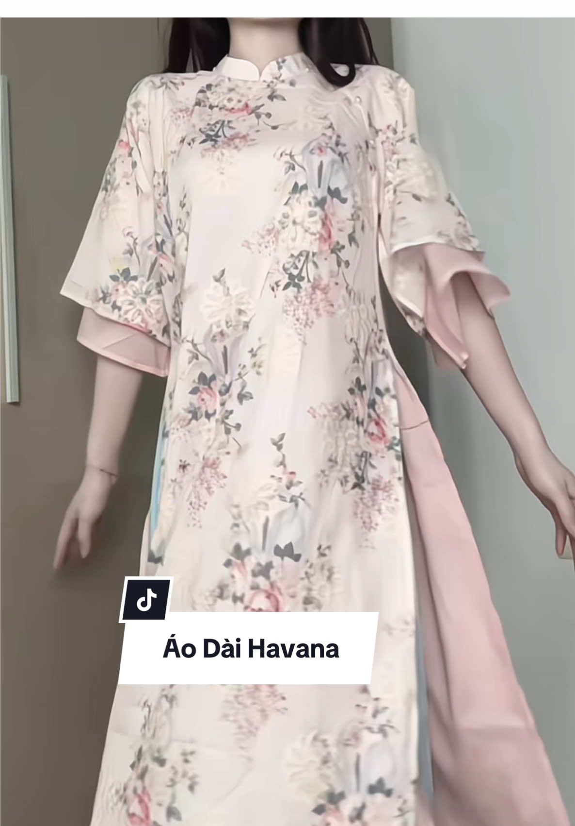 Áo dài CÁT TIÊN havana vibe nàng thơ nè 🌹#xuhuong #nganthanthien #vairal #havana #aodai 