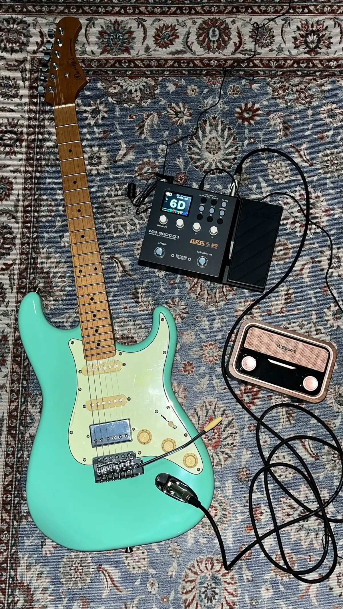 gotta have to say alhamdulillah 😊 #guitar #guitartok #bacchus #nuxmg300 #fyp